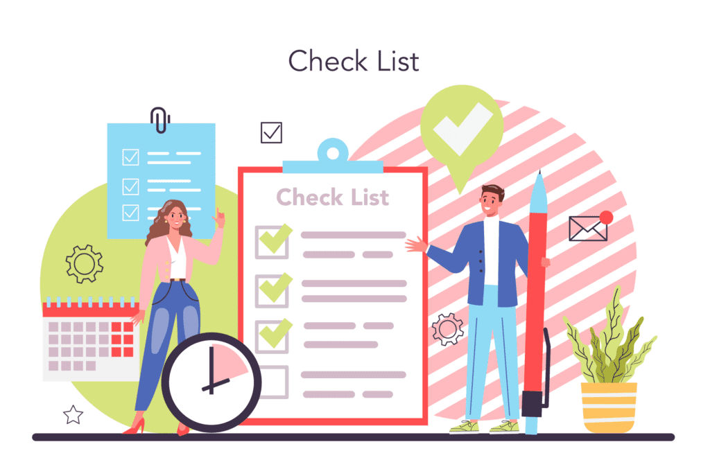 Create a routine check list