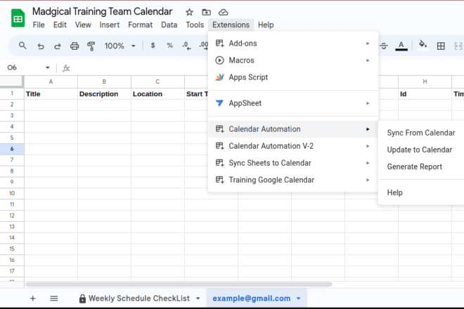 Our calendar automation tool