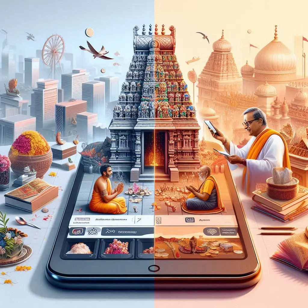 Our solution Online pooja app to manage devotee and priest sides