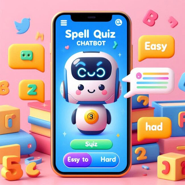 Spell Quiz Chatbot: Practice Spelling with Easy to Hard Levels